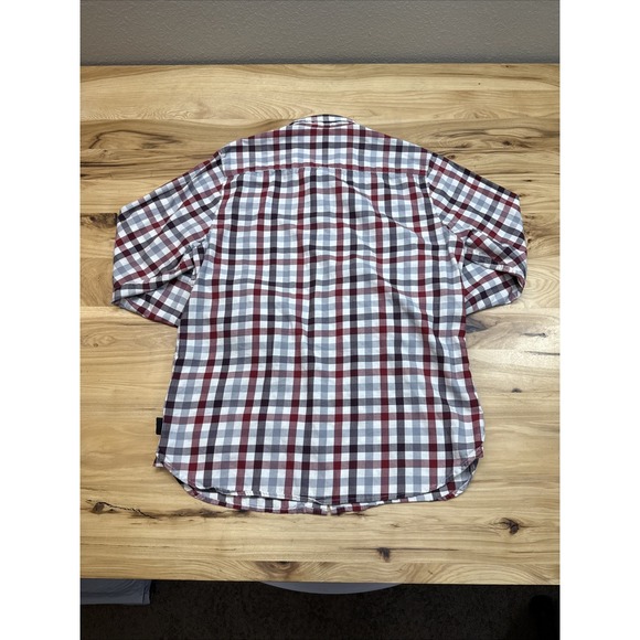 The North Face Men's Red Plaid Button Up Long Sleeve Shirt Size Medium - Picture 4 of 4